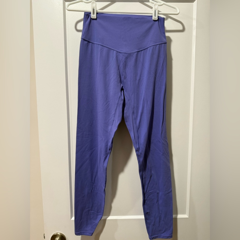 VITALITY High-Waist Purple Leggings – Everyday Comfort (blueberry color)